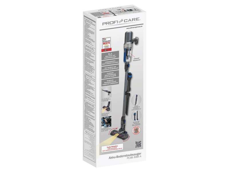 ProfiCare Akku-Bodenstaubsauger PC-BS 3085 A (Anthrazit)